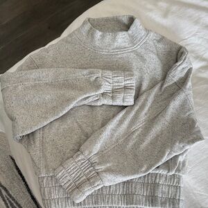 Varley Light Gray Women's Turtleneck Sweater